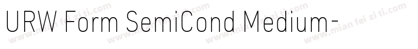URW Form SemiCond Medium字体转换